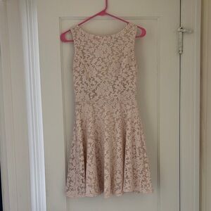 Speechless Lace Mini Dress - Cream